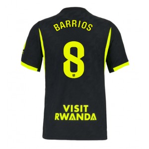 Atletico Madrid Pablo Barrios #8 Jalkapallovaatteet Vieraspaita 2026-27 Lyhythihainen
